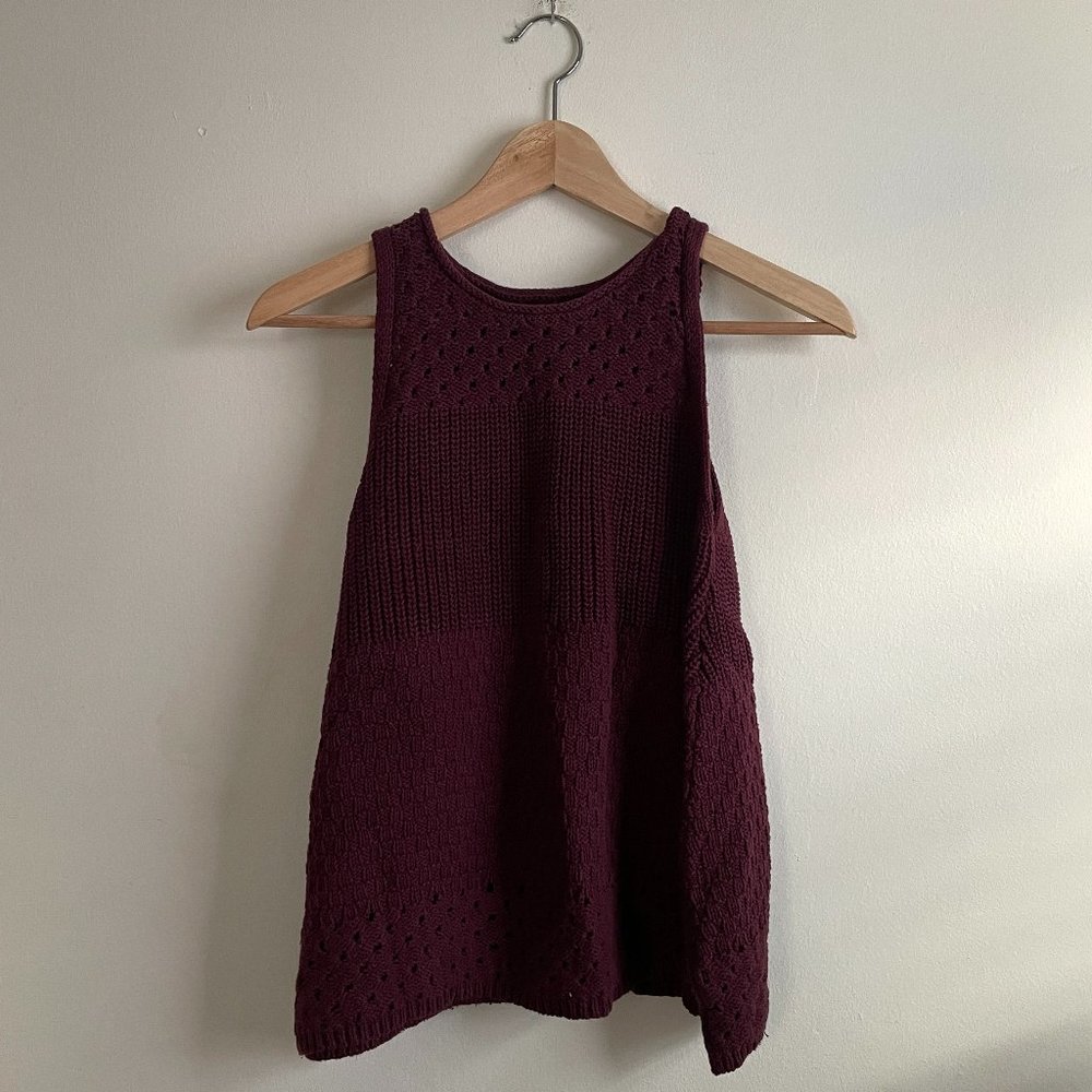 Lucky Brand Knit A Line Tank Top Sz S